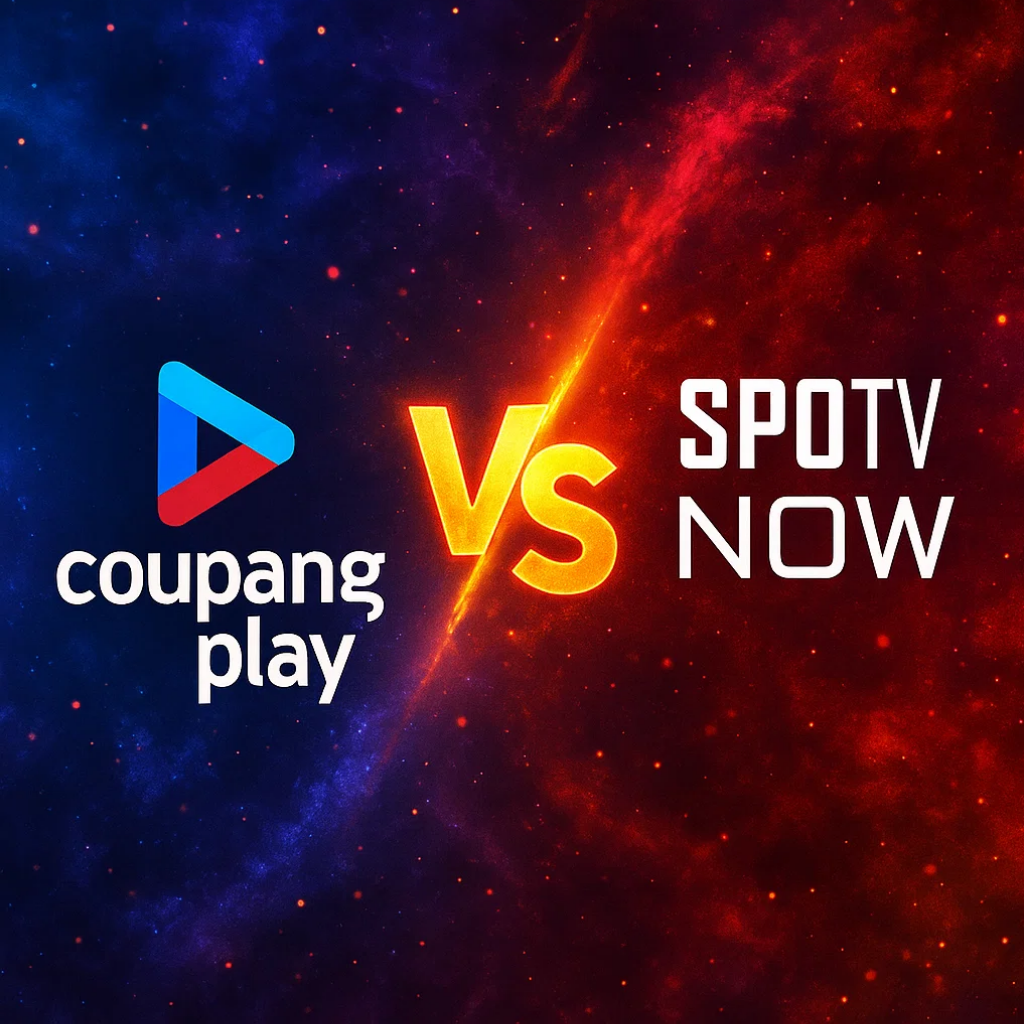 쿠팡플레이 vs SPOTV NOW 비교 이미지 – 두 스포츠 중계 플랫폼의 대결 1