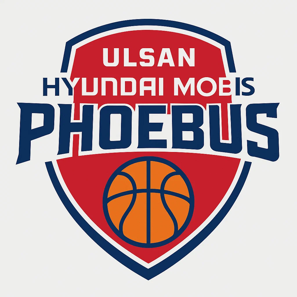 울산 현대모비스 피버스 공식 로고 – KBL 프로농구팀, 방패형 엠블럼과 농구공 디자인