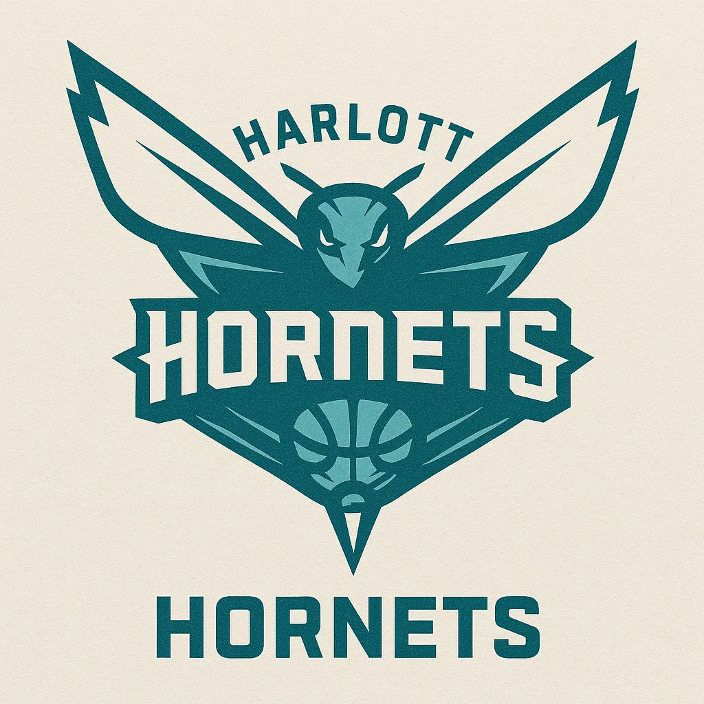 샬럿 호네츠 공식 로고 – NBA 농구팀, 벌(hornet)과 농구공을 형상화한 청록색 엠블럼